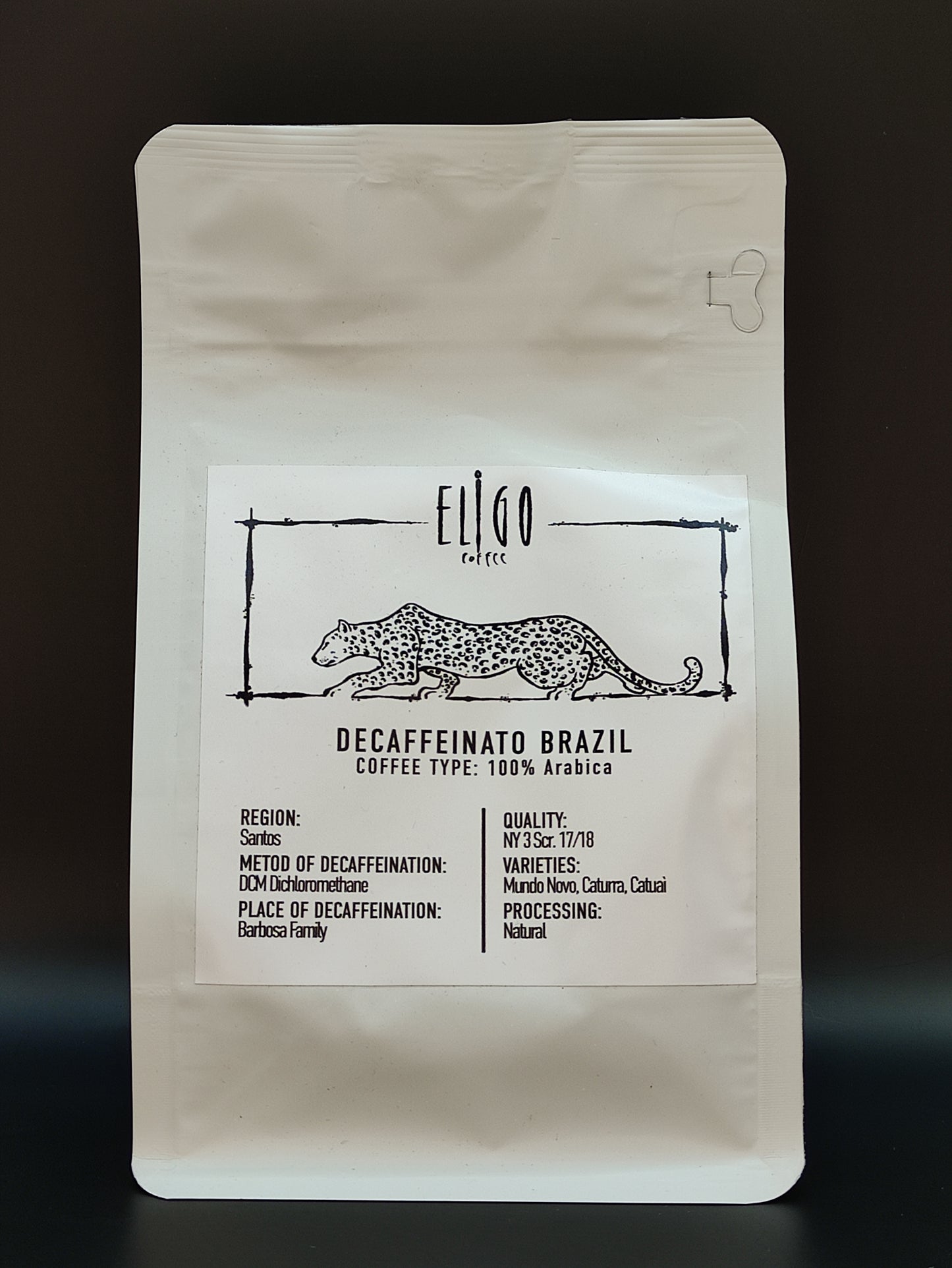 Caffè mono origine - Sud America Brasile Decaffeinato